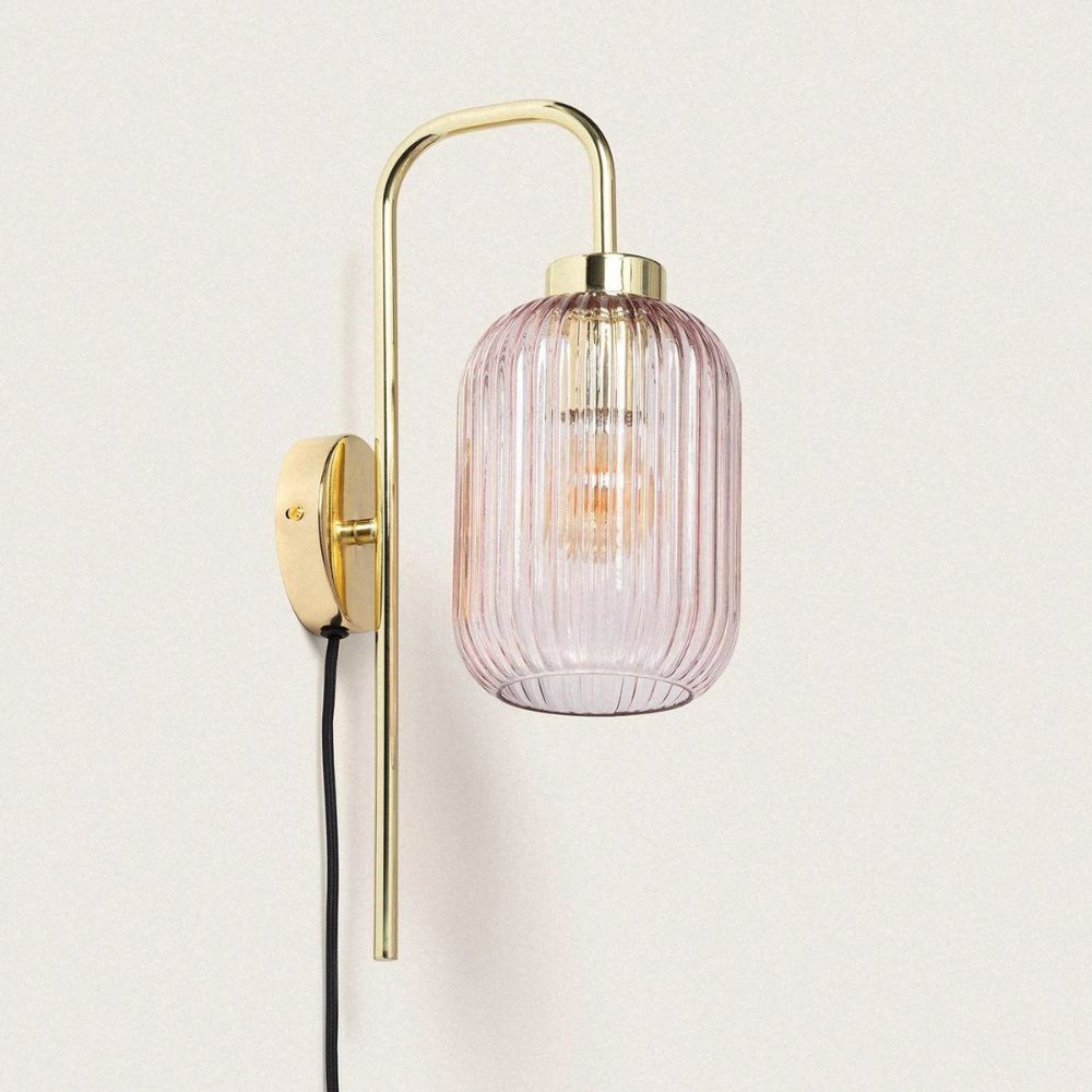 Brass Plug in Wall Light
