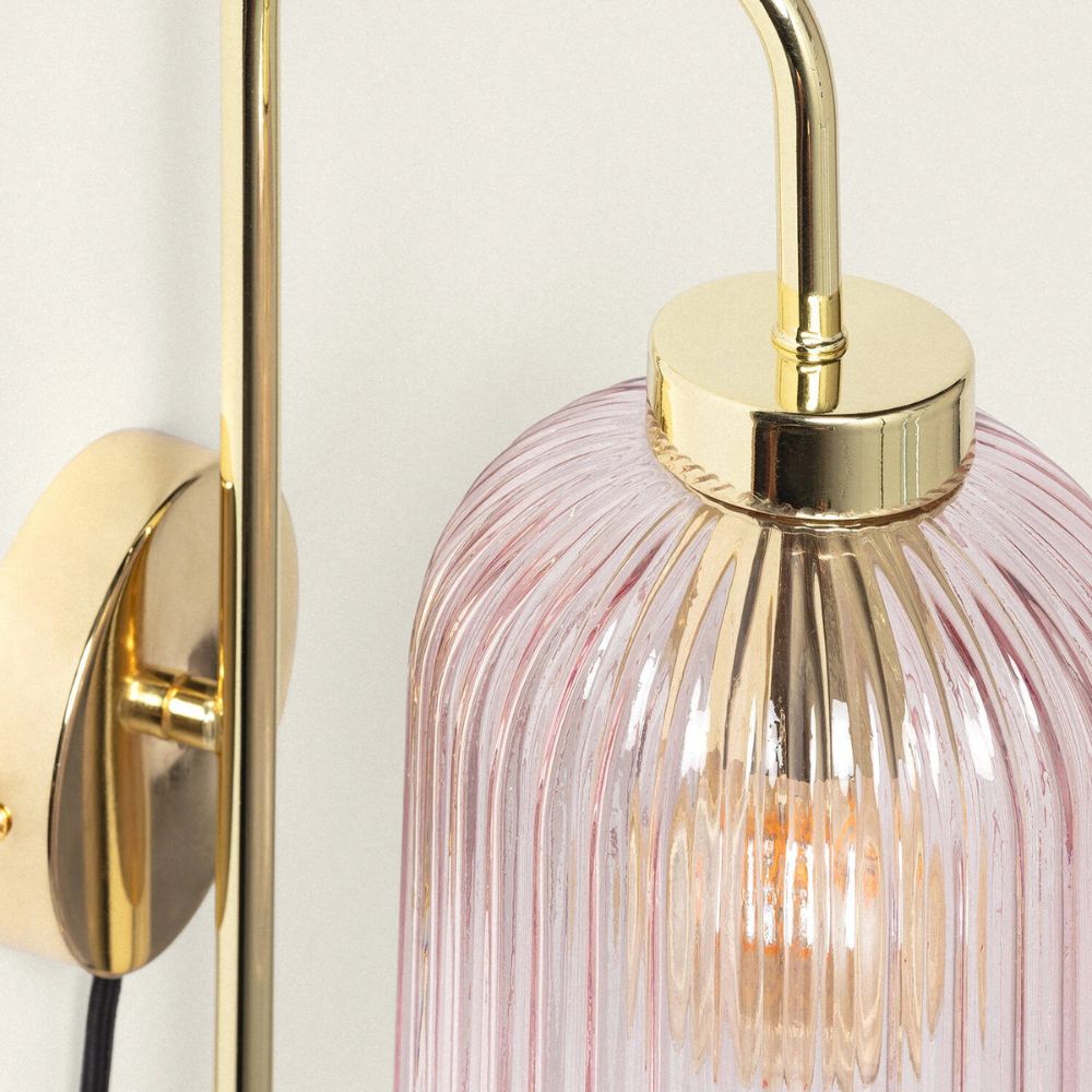 Brass Plug in Wall Light