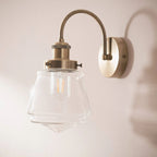 Brass and Glass Wall Lights