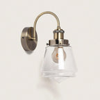 Brass and Glass Wall Lights