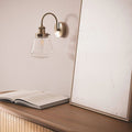 Brass and Glass Wall Lights