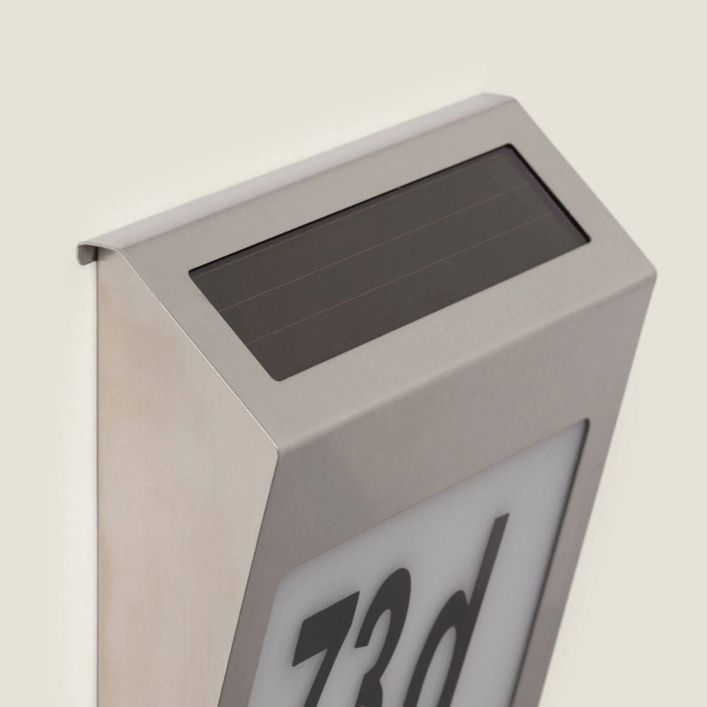 Outdoor Solar LED Wall Light for House Numbering