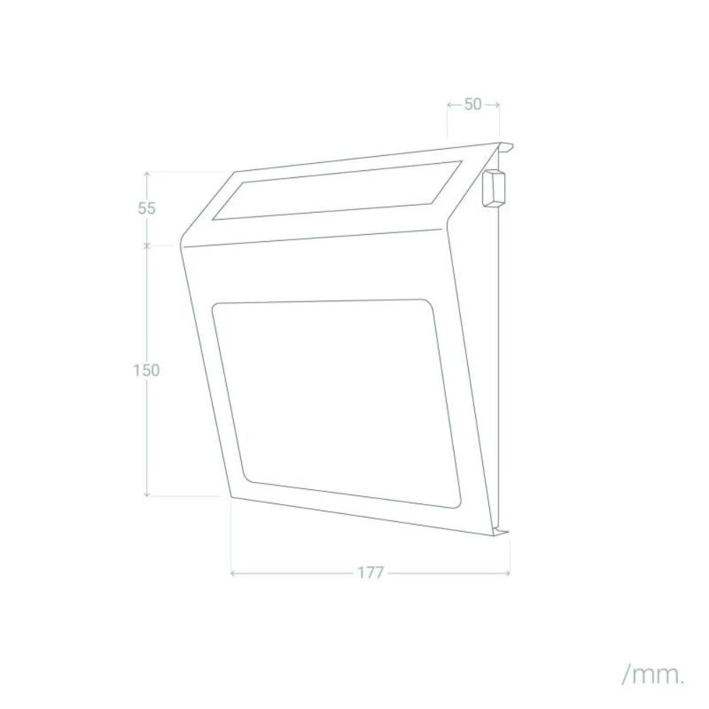 Outdoor Solar LED Wall Light for House Numbering