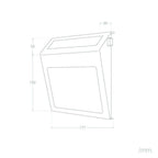 Outdoor Solar LED Wall Light for House Numbering