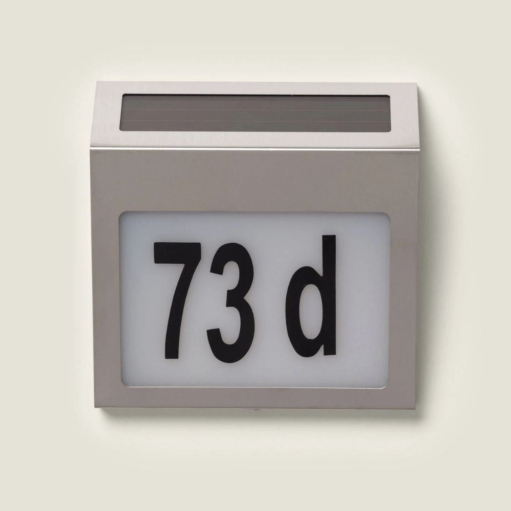 Outdoor Solar LED Wall Light for House Numbering