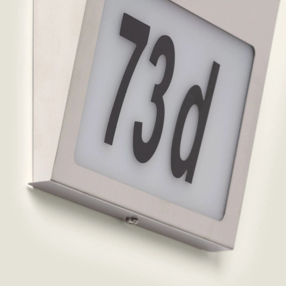 Outdoor Solar LED Wall Light for House Numbering