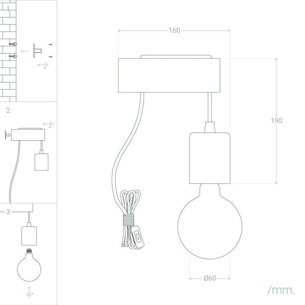 Plug in Wall Light Bedroom