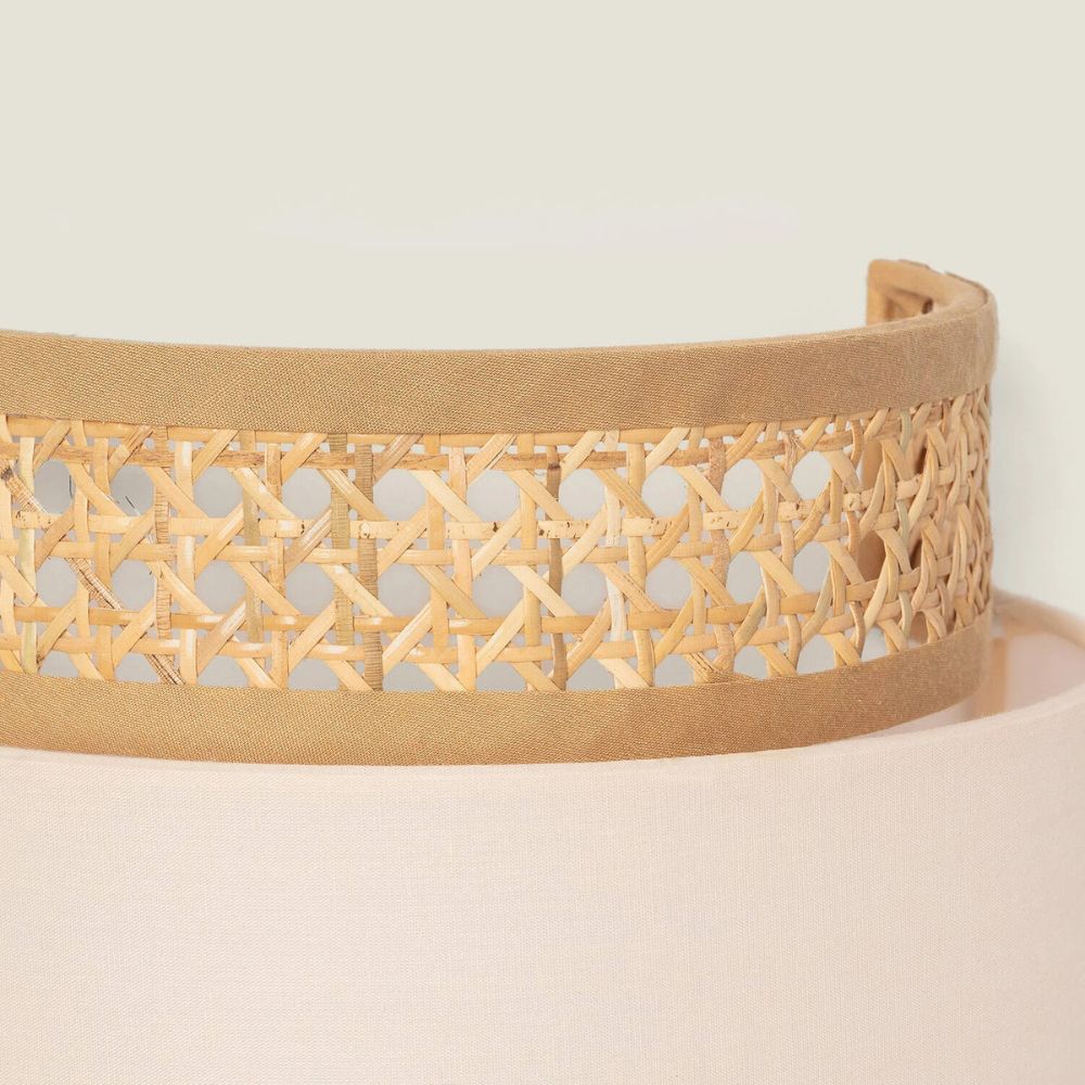 Rattan Plug in Wall Light