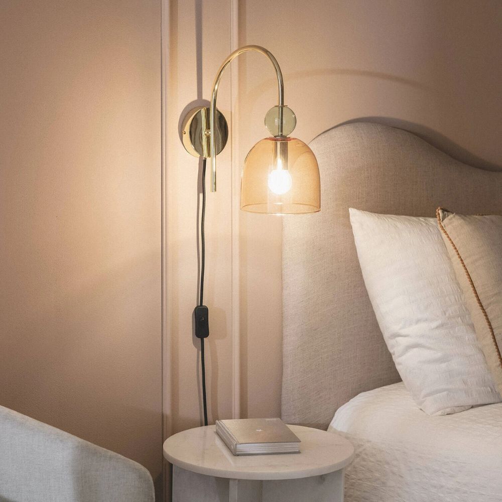 Vintage Glass Wall Light