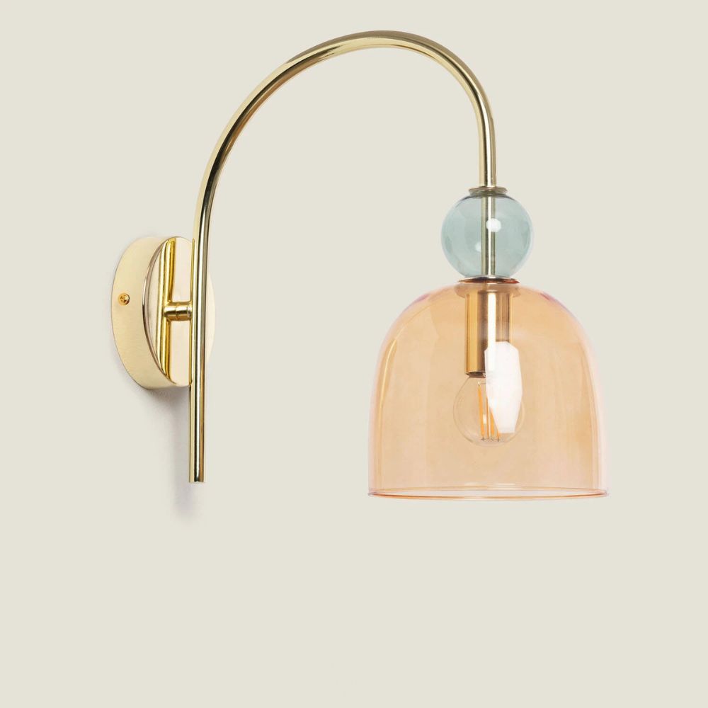 Vintage Glass Wall Light