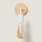 Vintage Wooden Wall Light