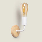 Vintage Wooden Wall Light