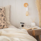 Vintage Wooden Wall Light